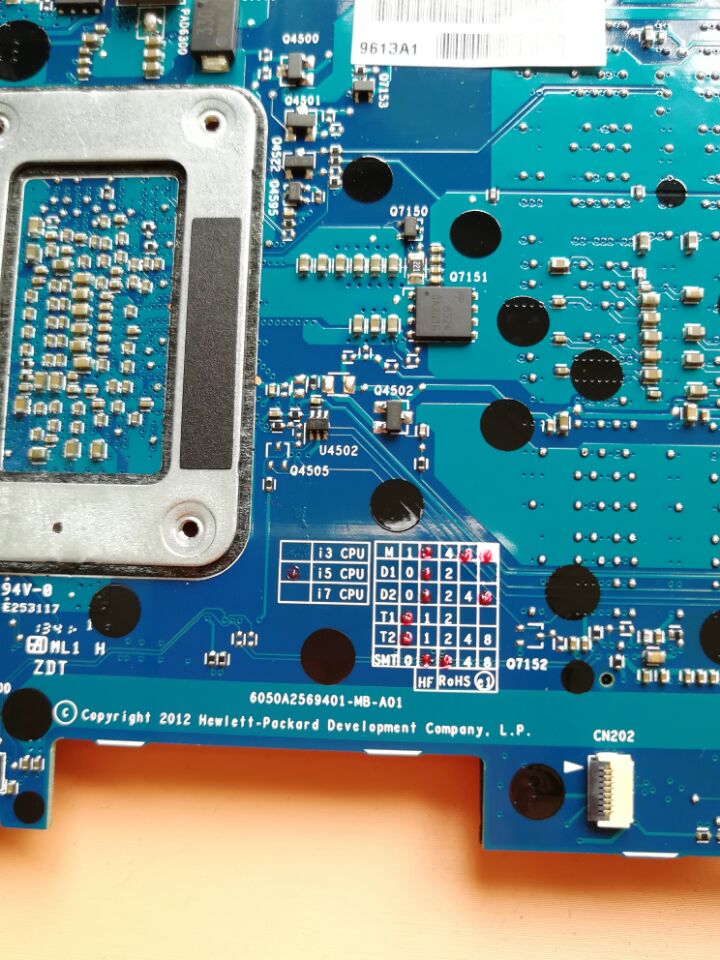 HP Elitebook Folio Uitrabook Mainboard 9470M i7-3667 704828-001